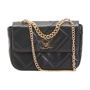 BADGLEY MISCHKA Small Diamond Quilted Chain Crossbody